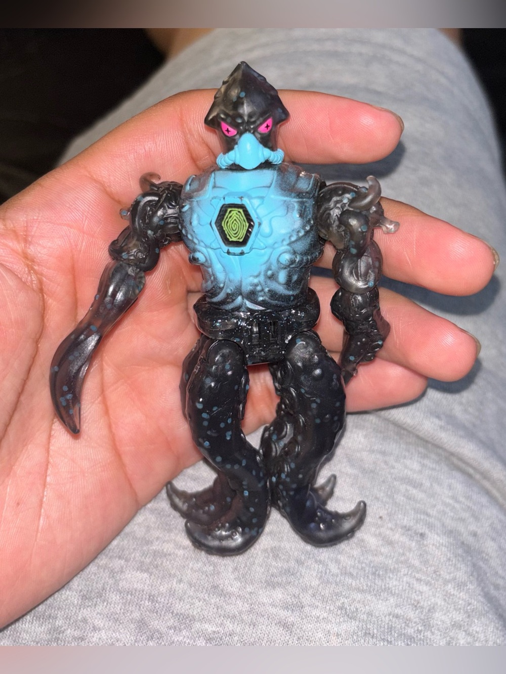Mr Beast Lab Black & Blue Alien Creature Figure 4 in Collectible
